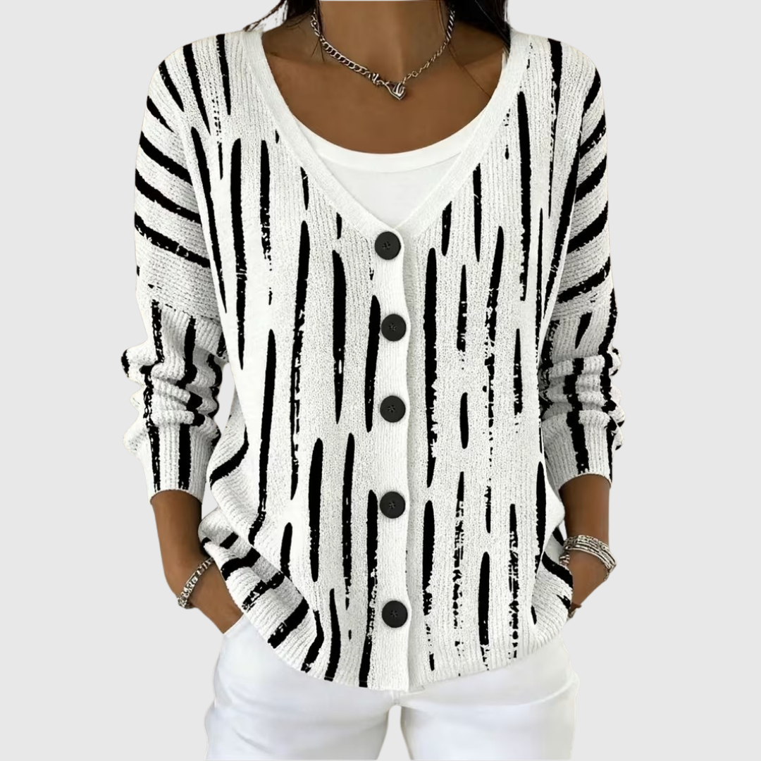 Léonore | Cardigan en Maille à Boutons