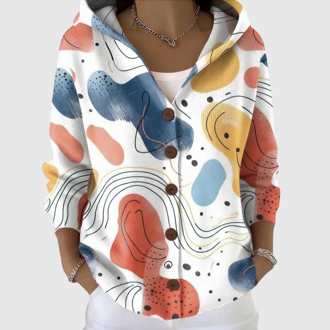 Estelle | Cardigan en Maille à Capuche