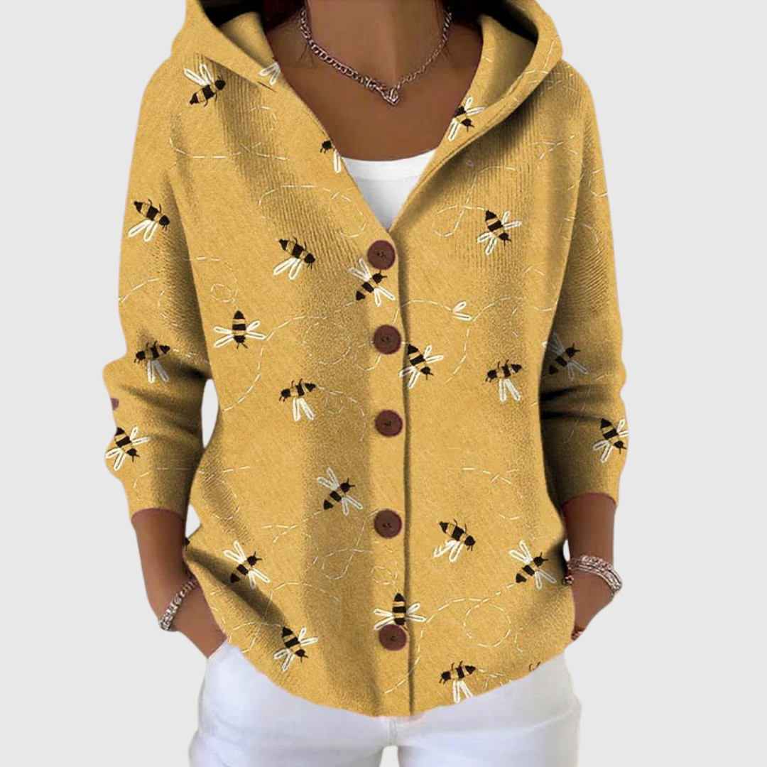 Isabelle | Cardigan en Maille à Capuche
