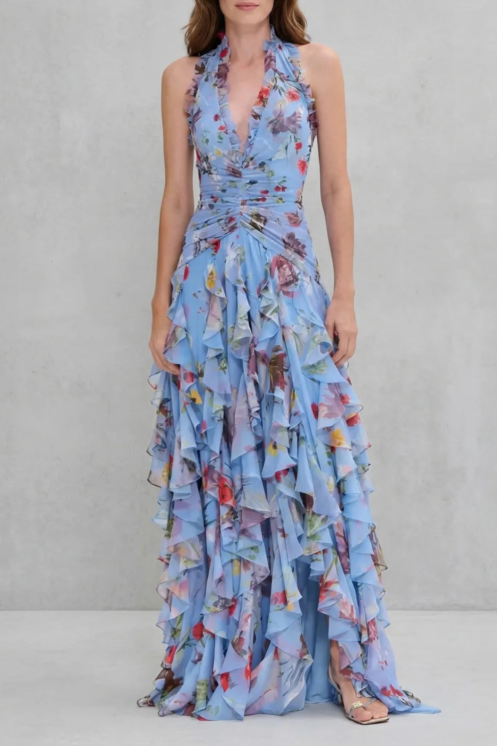 Robe Longue Élégante à Col Halter - Maison de Lune