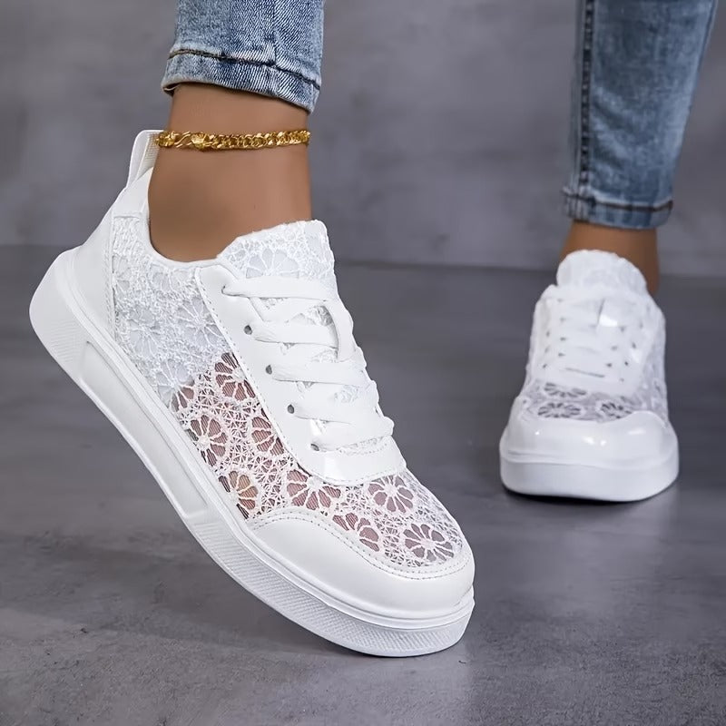 Dentelle | Sneakers en Dentelle Florale