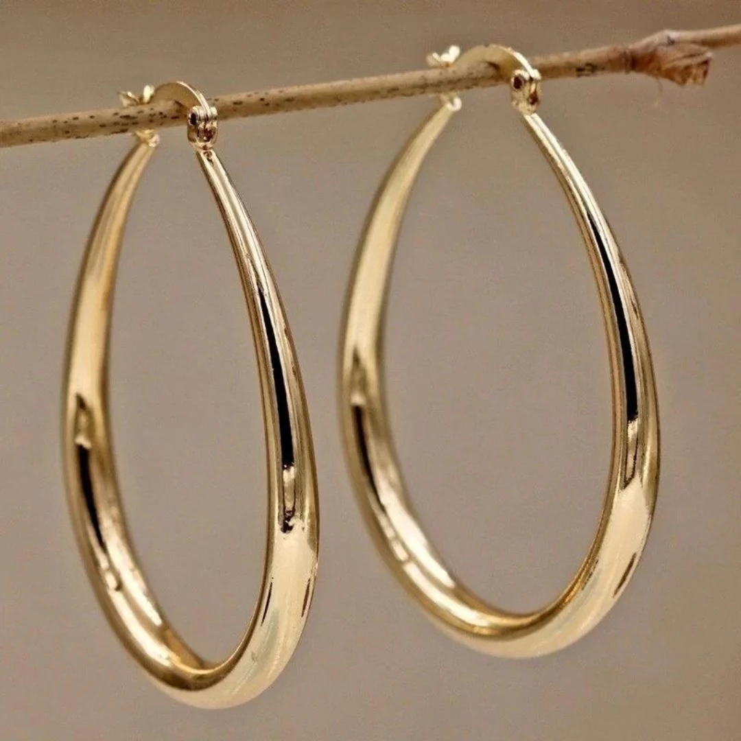 Nieves — Boucles d'Oreilles Dorées Vintage