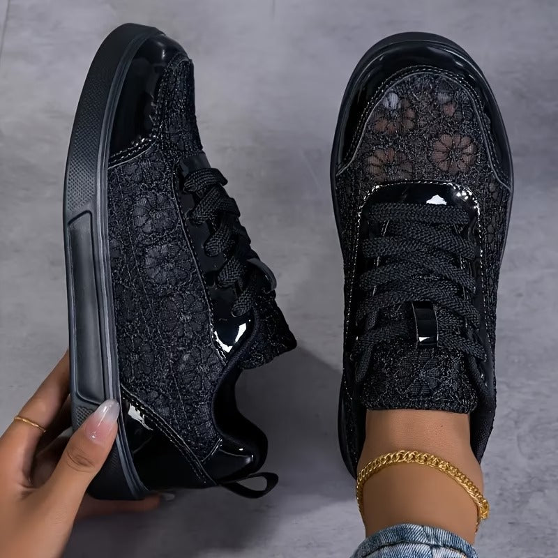 Dentelle | Sneakers en Dentelle Florale