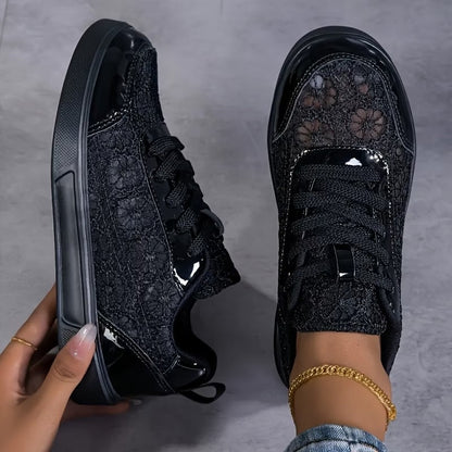 Dentelle | Sneakers en Dentelle Florale