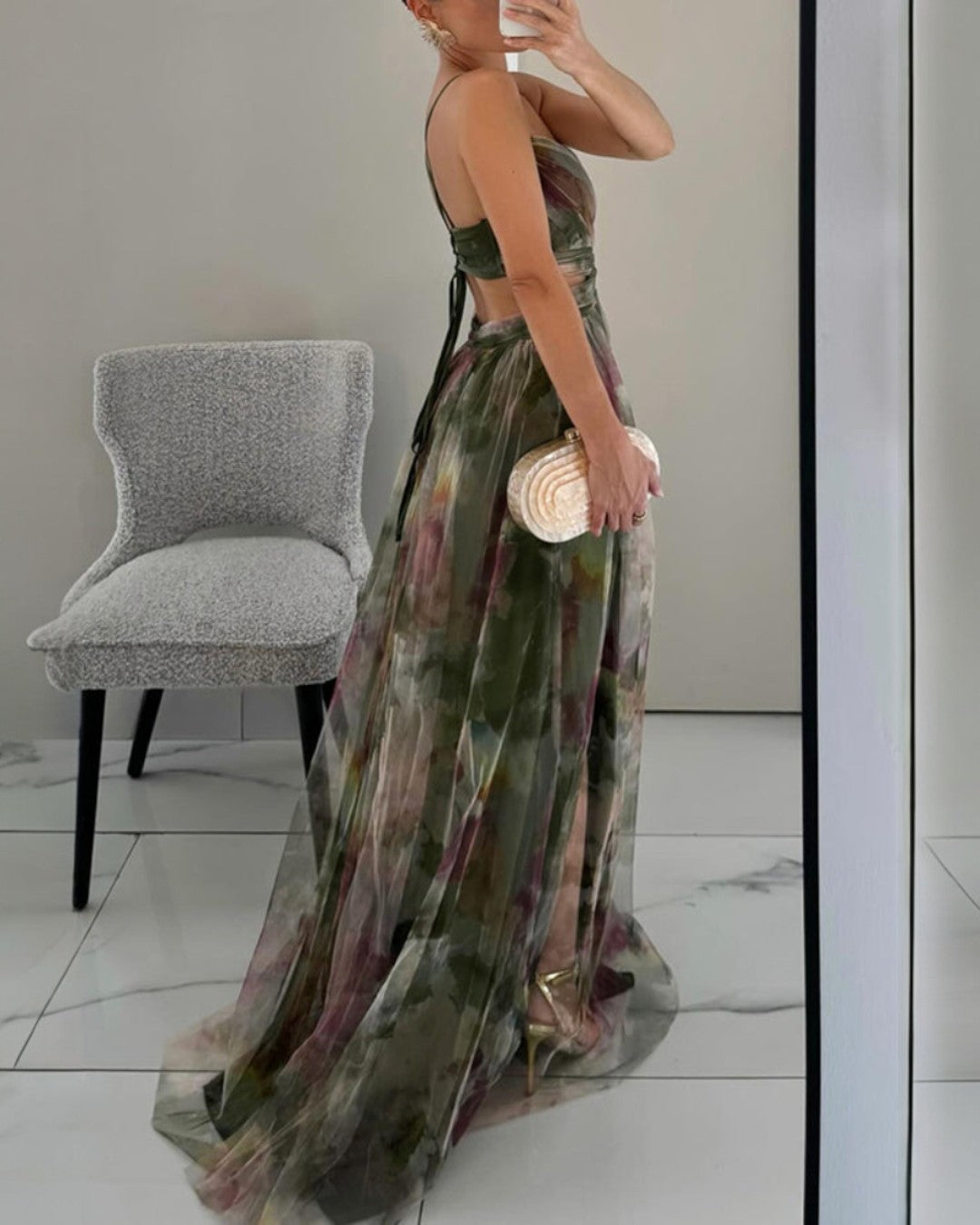 Robe Marbella en Soie Élégante – Maison de Lune