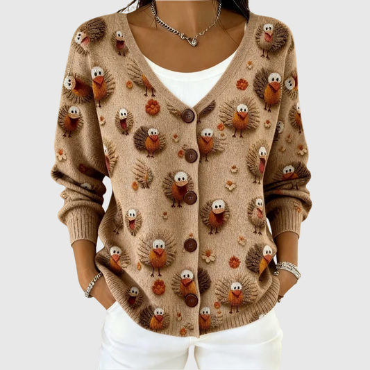 Romane | Cardigan en Maille à Boutons