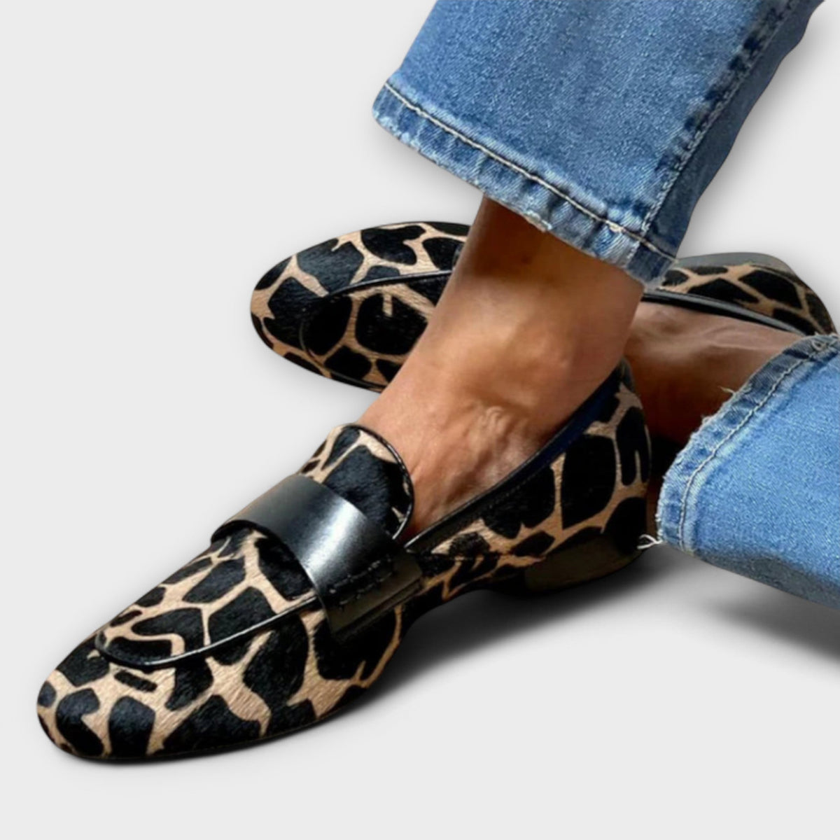 Sofia | Mocassins Léopard Élégants