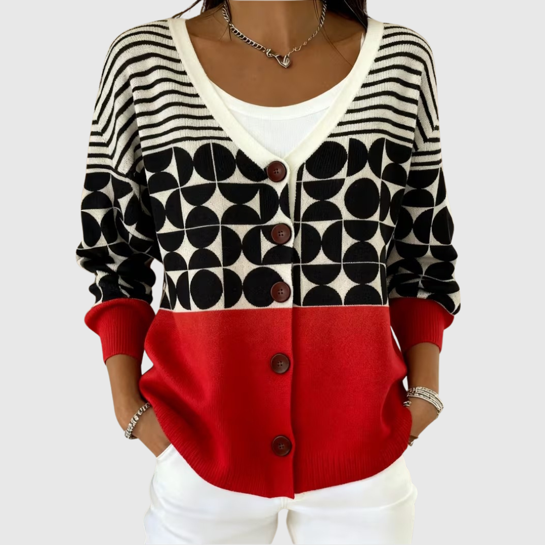 Clémence | Cardigan en Maille à Boutons
