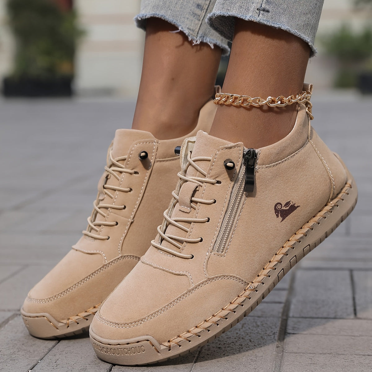 Noemi | Sneakers Orthopédiques à Fermeture Éclair