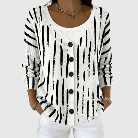 Léonore | Cardigan en Maille à Boutons