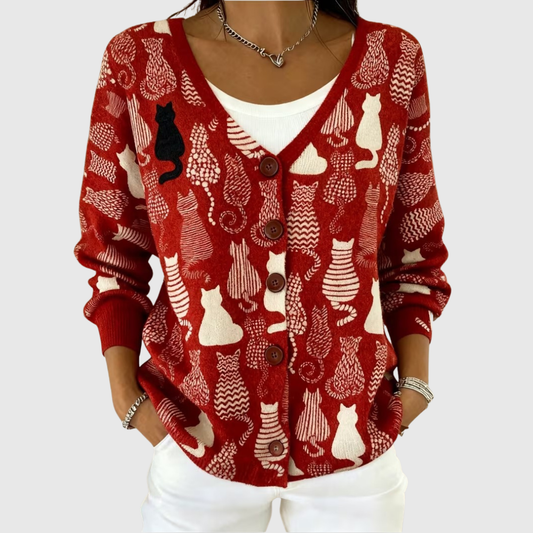 Victoria | Cardigan en Maille à Boutons