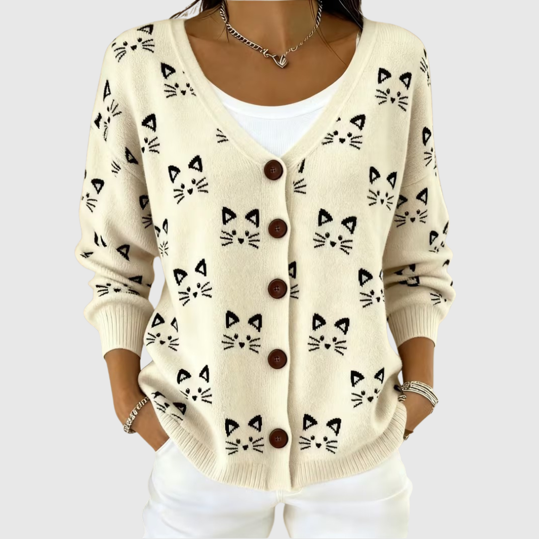 Adélaïde | Cardigan en Maille à Boutons