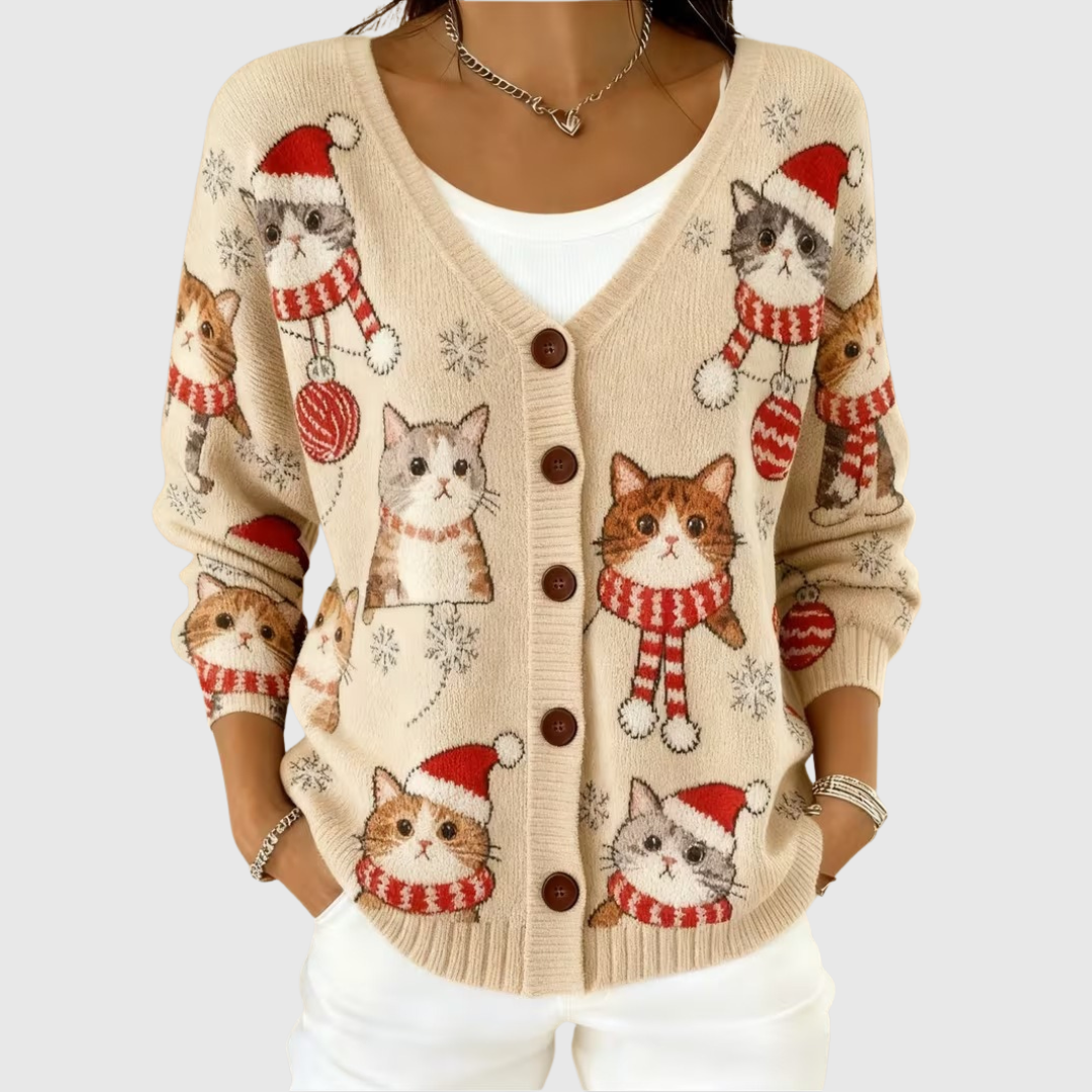 Catalina | Cardigan en Maille à Boutons