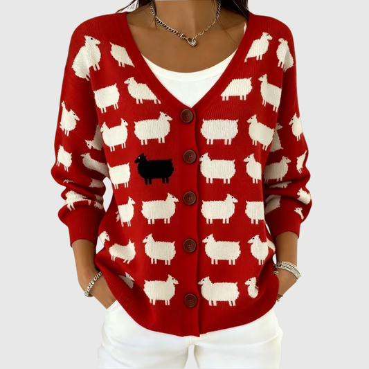 Émeline | Cardigan en Maille à Boutons