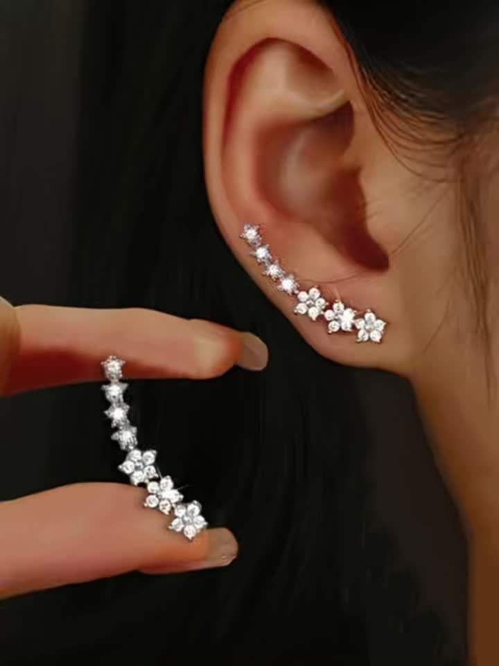 Gloria — Boucles d'Oreilles Florales Intemporelles