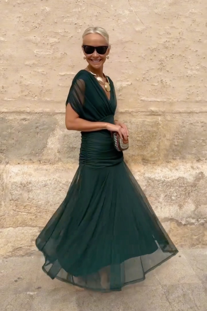 Robe Santana en Soie Élégante - Maison de Lune