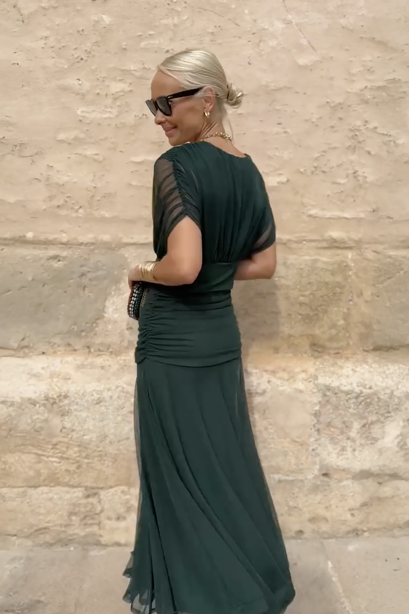 Robe Santana en Soie Élégante - Maison de Lune