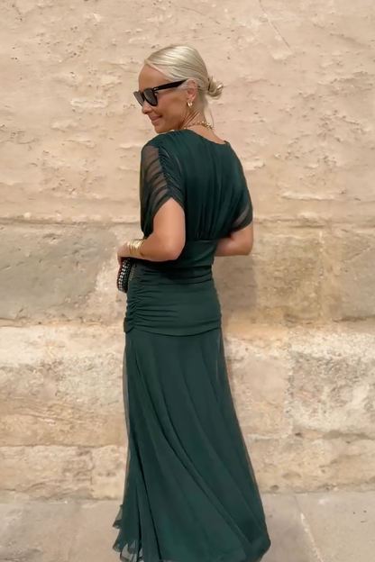 Robe Santana en Soie Élégante - Maison de Lune