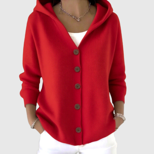 Joséphine | Cardigan en Maille à Capuche