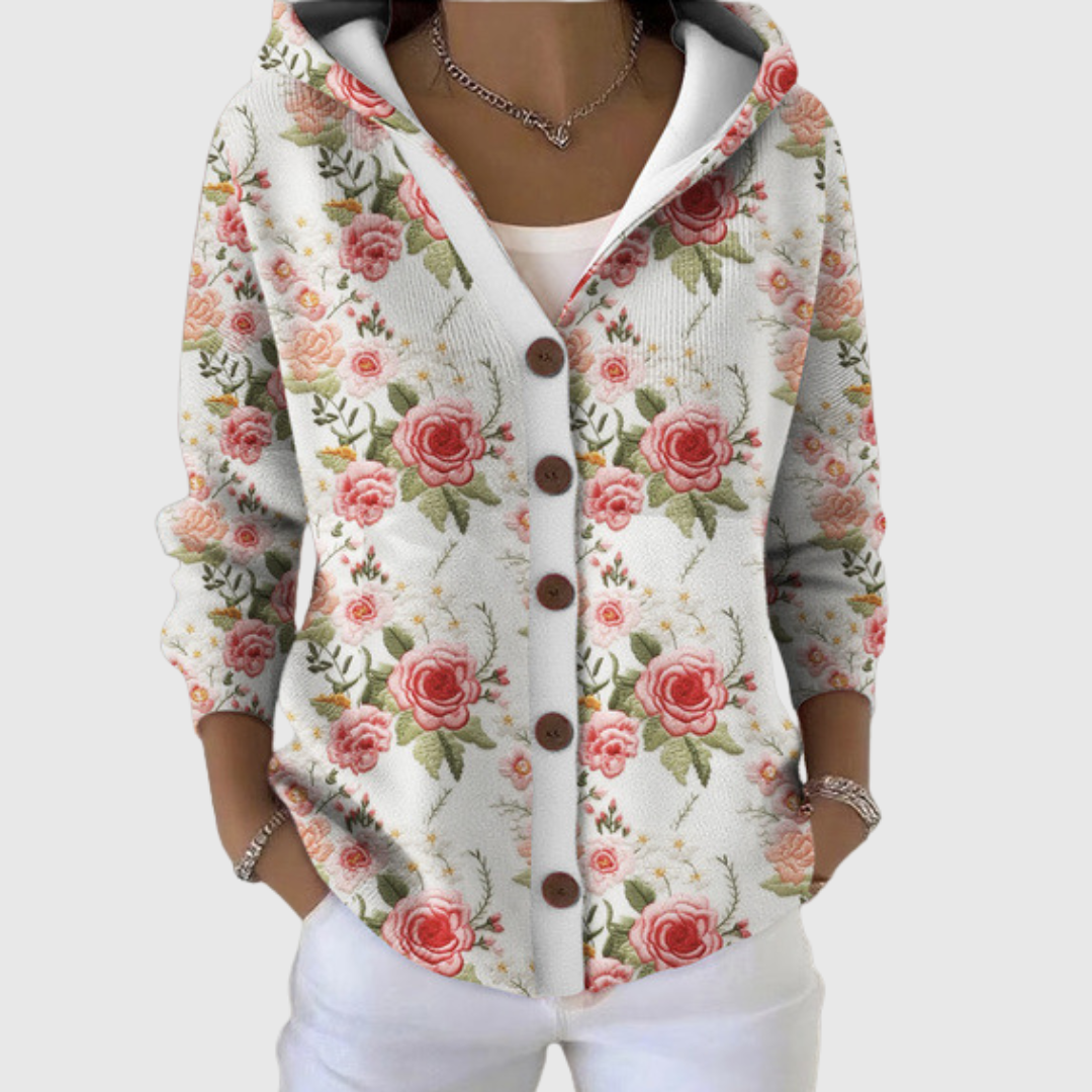 Colette | Cardigan en Maille à Capuche