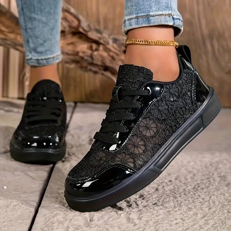 Dentelle | Sneakers en Dentelle Florale