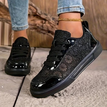 Dentelle | Sneakers en Dentelle Florale