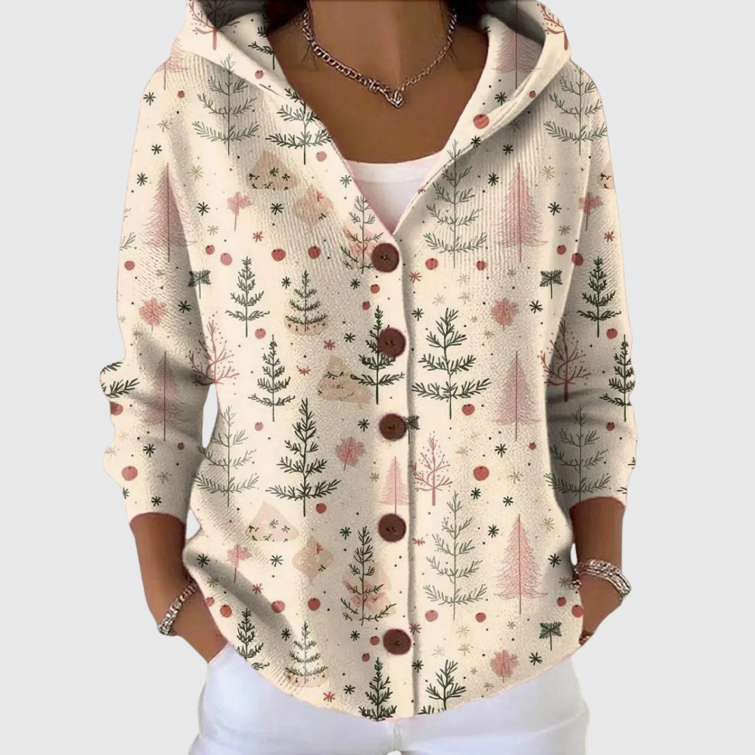 Margaux | Cardigan en Maille à Capuche