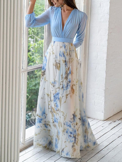 Robe Maxi Fleurie Pénélope | Élégance Éternelle de Maison de Lune