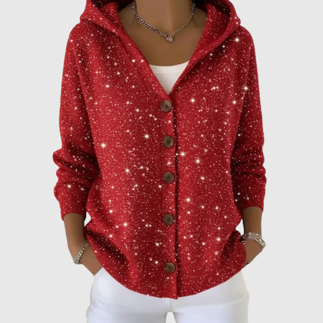 Manon | Cardigan en Maille à Capuche