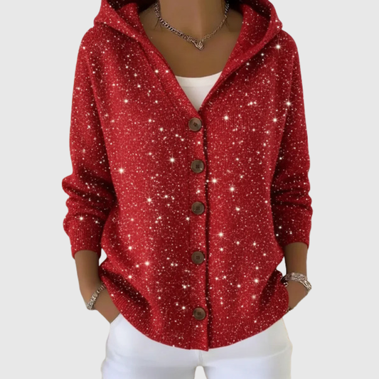 Manon | Cardigan en Maille à Capuche