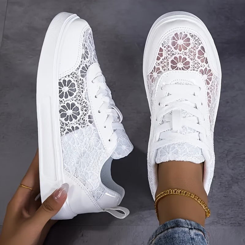 Dentelle | Sneakers en Dentelle Florale