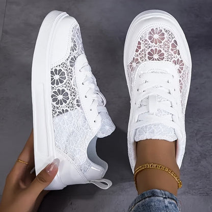Dentelle | Sneakers en Dentelle Florale