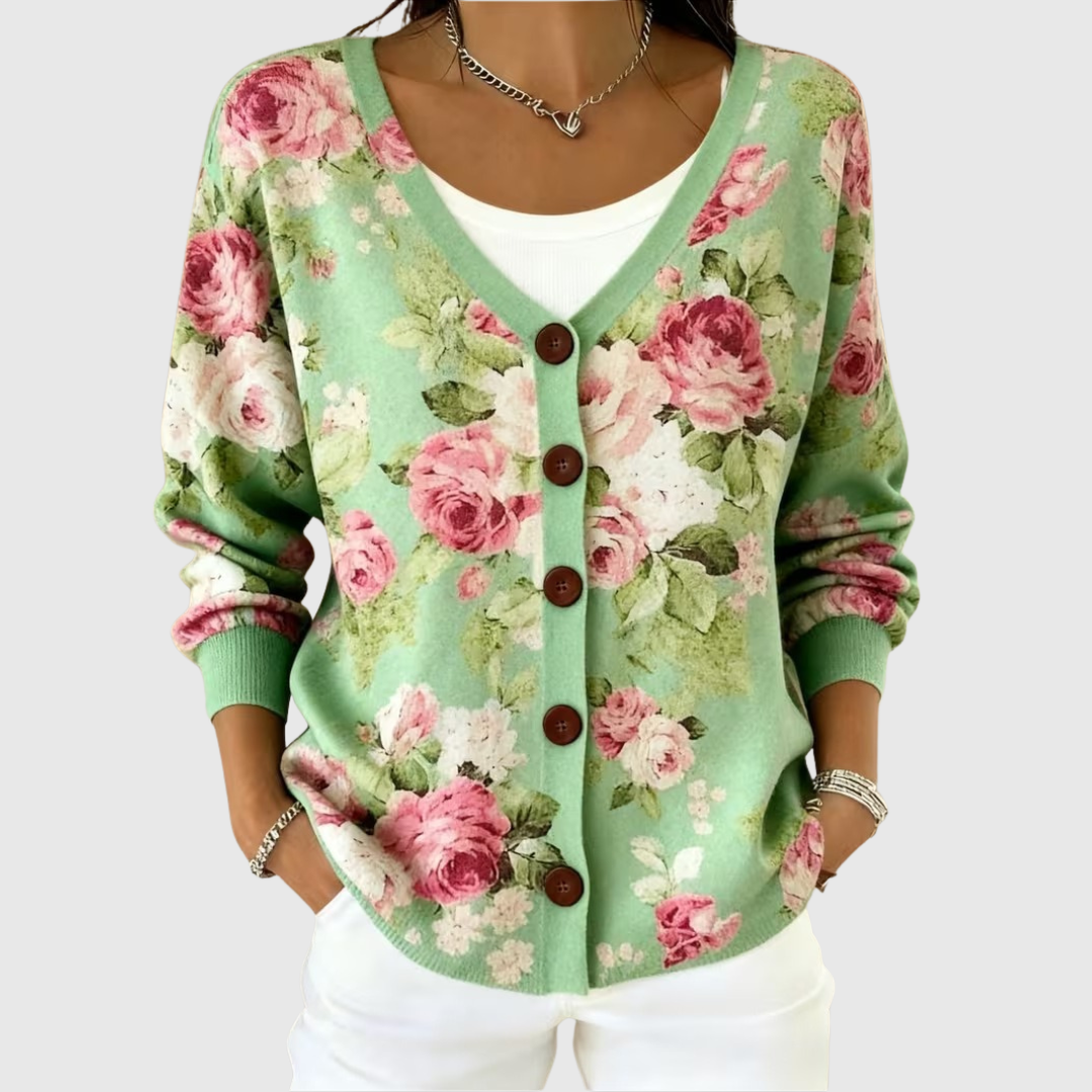 Olga | Cardigan en Maille à Boutons