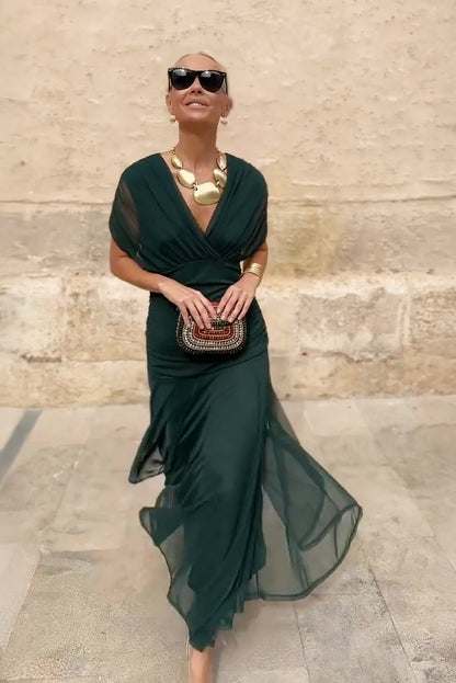 Robe Santana en Soie Élégante - Maison de Lune