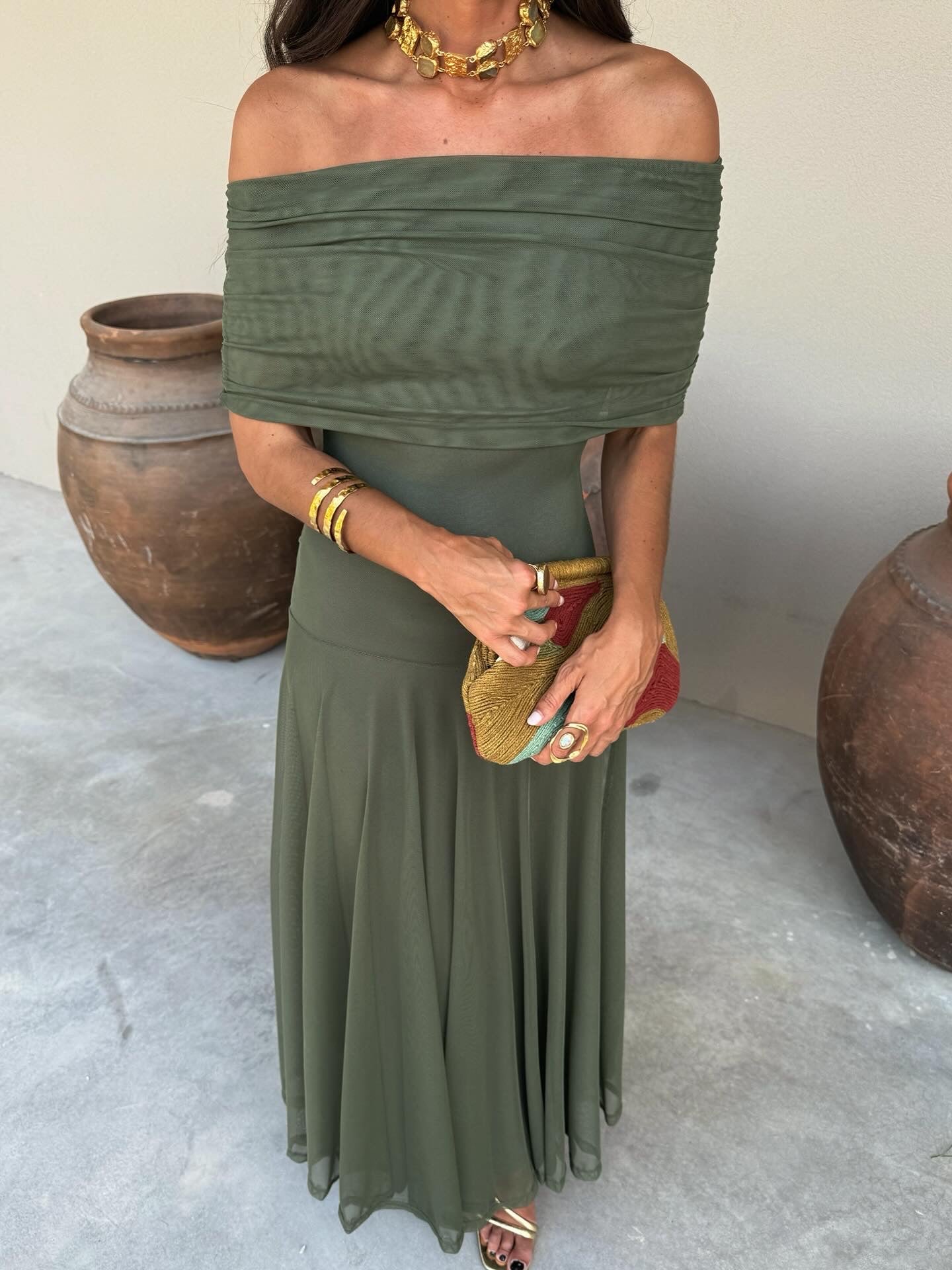 Robe Élégante Simba en Tulle de Soie - Maison de Lune