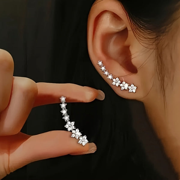 Gloria — Boucles d'Oreilles Florales Intemporelles