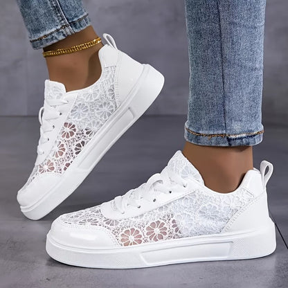 Dentelle | Sneakers en Dentelle Florale