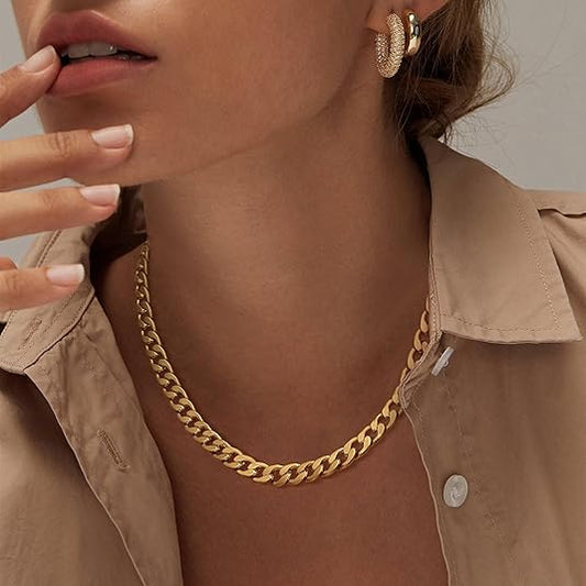 Leonor — Collier Chunky Maille Cubaine