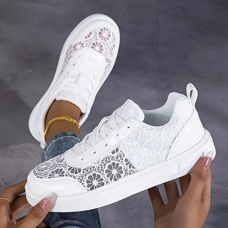 Dentelle | Sneakers en Dentelle Florale