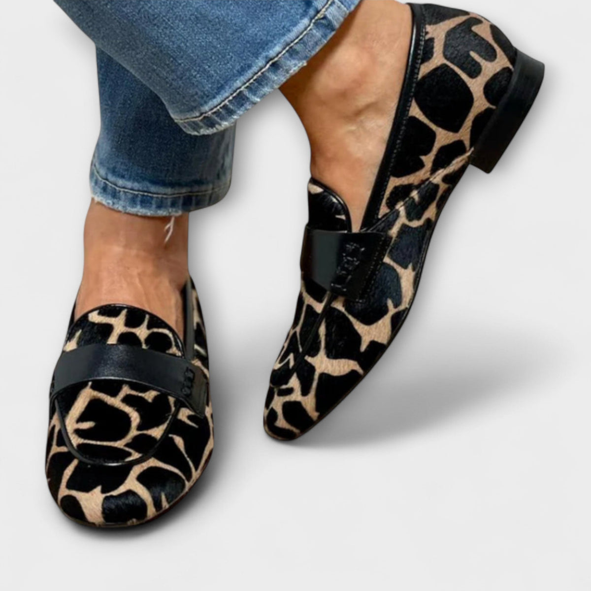 Sofia | Mocassins Léopard Élégants