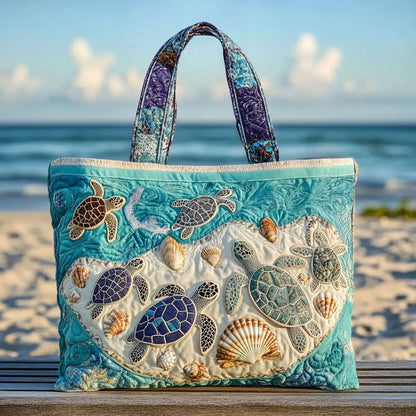 Sac Artisanal Matelassé | Tortues Amoureuses