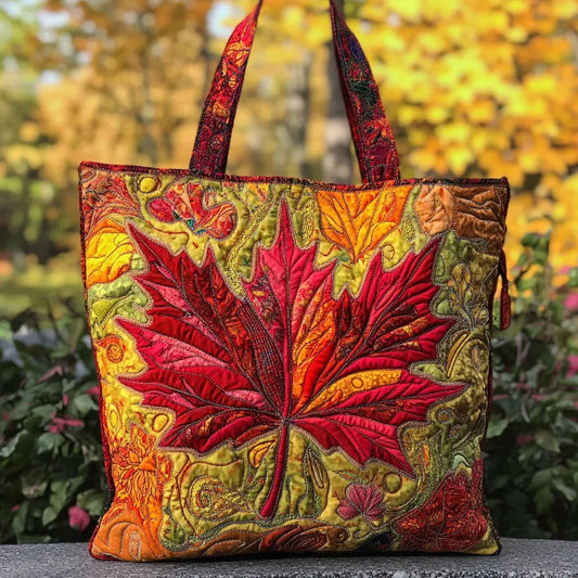 Sac Artisanal Matelassé | Érable au Coucher du Soleil