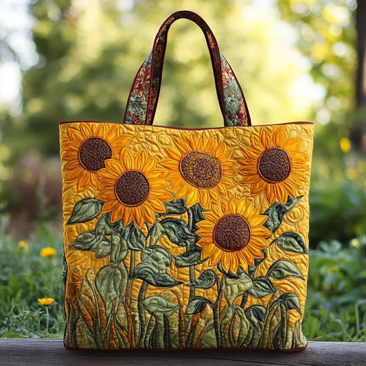 Sac Artisanal Matelassé | Tournesols