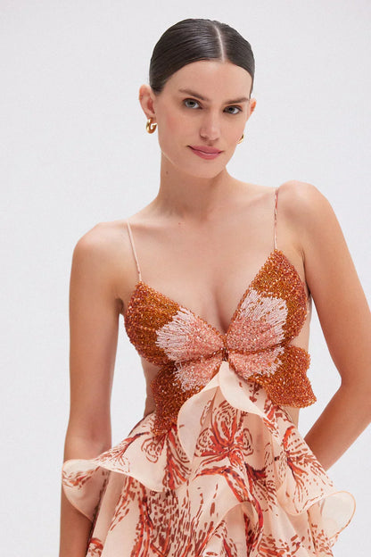 Robe Ibiza en Soie Élégante – Maison de Lune