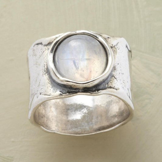 Reyes — Bague Bohème Pierre de Lune