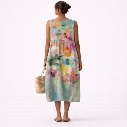 Karla™ | Robe Midi Multicolore Élégante
