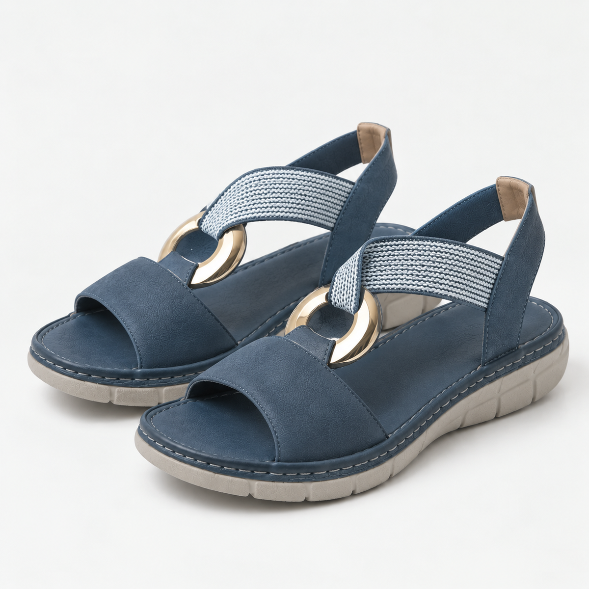 ALMARA™ ┃ Sandales à boucle métallique