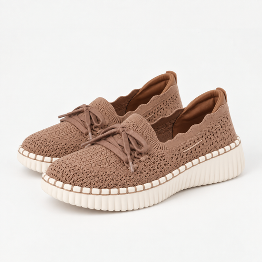 KALYRA™ ┃ Mocassins en tricot avec mousse viscoélastique
