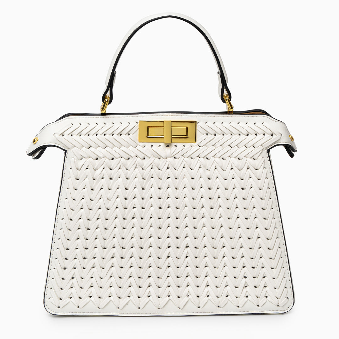 Séraphine™ | Sac structuré finition tressée