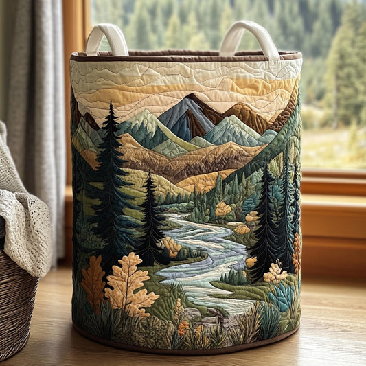 Panier Matelassé | Ruisseau en Forêt
